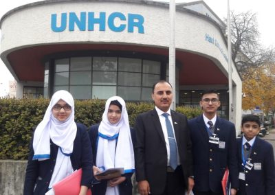 UNHCR tour Switzerland peak Montessori high school
